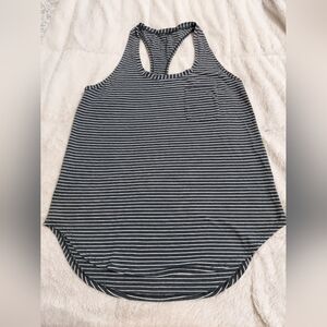 Lululemon Classic Black and White Striped Women's Tank Top